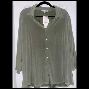 Plus size button down